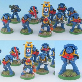 Ultramarines Tactical Squad - 2nd Company by gowestover