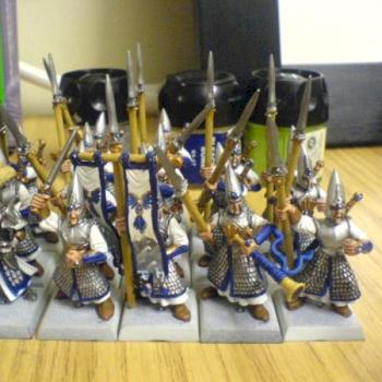 High Elf Spearmen unit with noble by Grhino