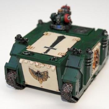 Dark Angels Rhino - Rear by abbadon 87