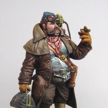 Steampunk ogre archeologist by Yellow one