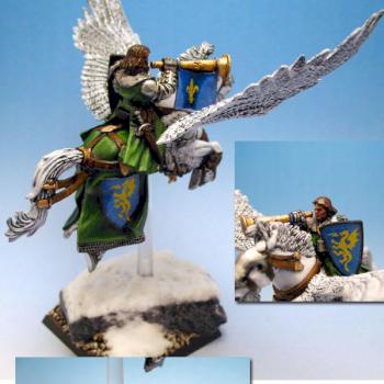 Bretonnian Pegasus Knight Musician by Home Of CadaveR