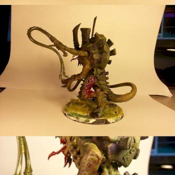 Nurgle infected Hyve Tyrant! C&C by wiiffler