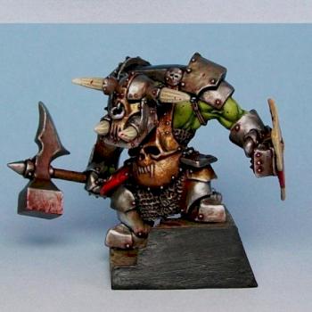 Orc Champion by Tins Bits (With GW Black Orc Headswap) by tidoco2222