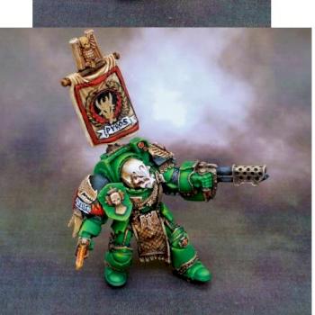 Salamander Space Marine Captain by Swampy