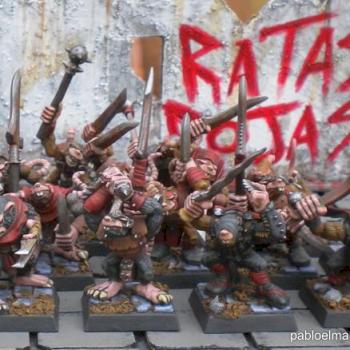 Mordheim Skaven warband 'Red Rats' by Pablo Scenery