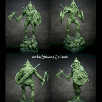 Barbarian Warrior 54mm by Stavros Zouliatis