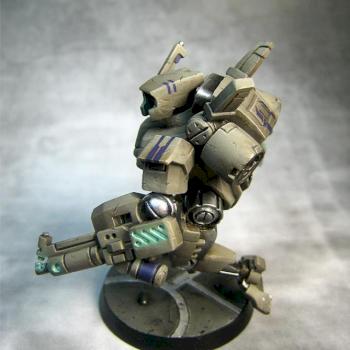 Tau Battlesuit, Oz Golden Demon finalist by spiffymagee