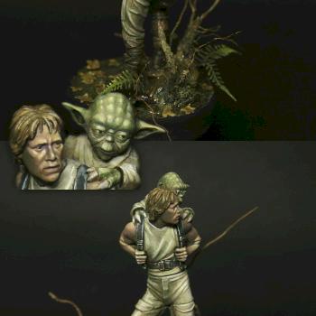 Luke Skywalker and Yoda by paloji