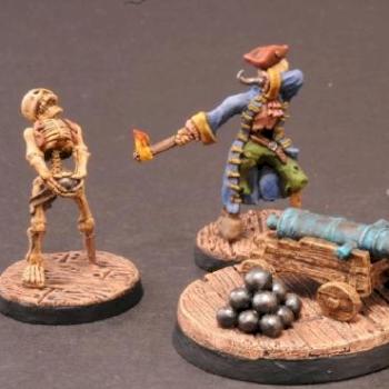 Undead Pirate Cannon & Crew by blackfly