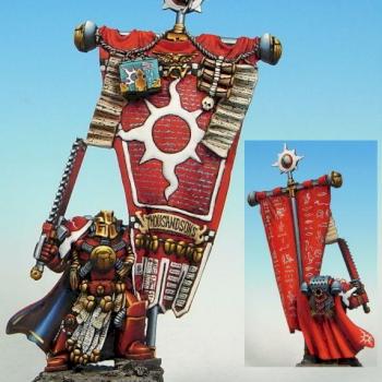 Pre-heresy Thousand Sons Marine, Standard Bearer by QiaoZhong