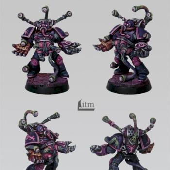 Kvlt ov Slaanesh tentacled space marine by In The Middle