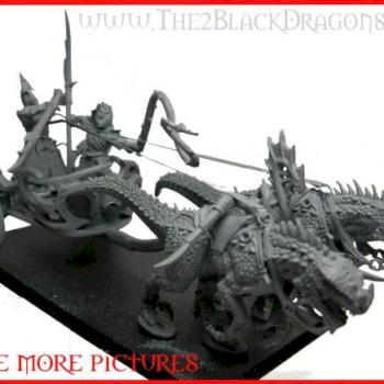 Warhammer fantasy Dunkelelfen Dark elves Streitwagen by Beowahr