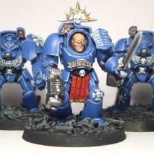 SPACE MARINE TERMINATOR SQUAD by capt mannering