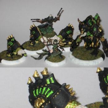 Cryx Battlebox & Pistol Wraith by pinkcarson