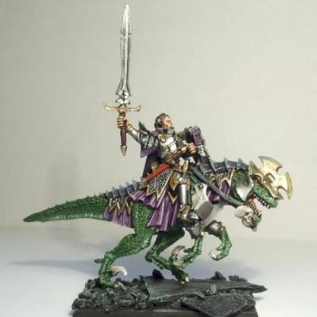 Dark elves dreadlord on coldone by capt mannering