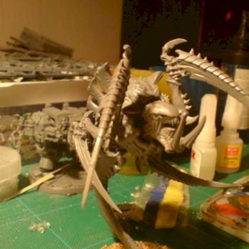 my tyranid ravener by killer bitz