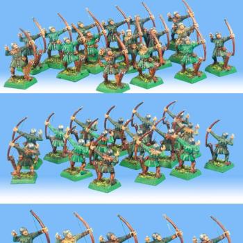 Bretonnian Peasant Bowmen Unit by PeJot