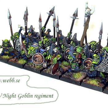 Night Goblin regiment by bakalla