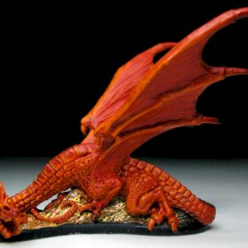 Red Dragon on Hoard by DM of Doom