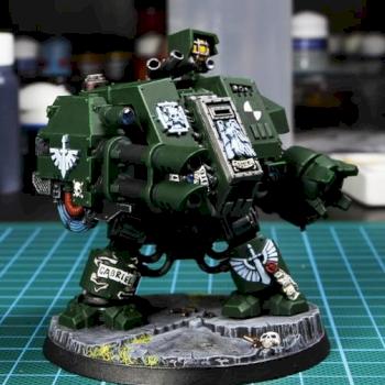 Dark Angels Dreadnought by Ozdarchangel