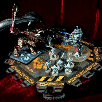 Daemon Lord VS Grey Knights 2nd view by Slydog