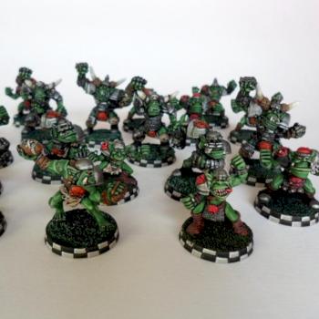 Blood Bowl Orcs by Kenndogg