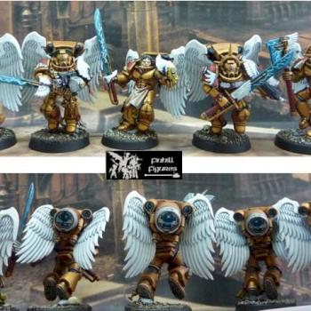 Blood Angel Sanguinary Guard by Finhill_Figures