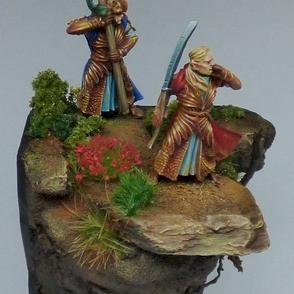 Elf Command Diorama by Gandalf the Grey