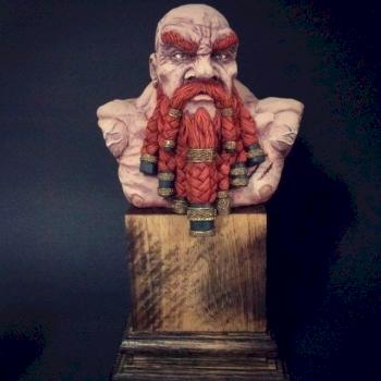 Dwarf bust by Grish