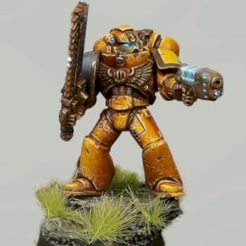 Imperial Fists Sternguard Veteran by HooY