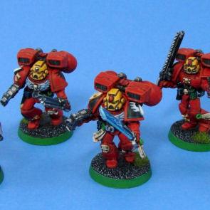 Blood Angels Assault Squad by Kenndogg