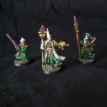 Beil-Tan Eldar Farseer and Warlocks by pacmanman