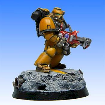 Space Marine Imperial Fists Flamer by andres13