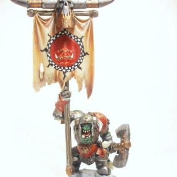 Black Orc Standard Bearer-Silver Youngblood 2010 by Fontane