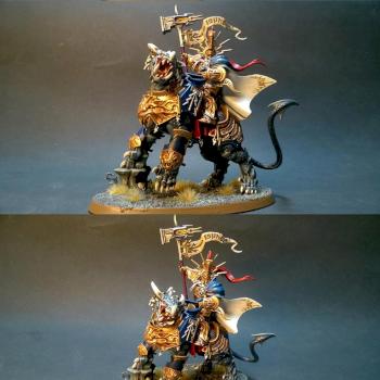 Stormcast Eternal Lord Celestant on Dracoth by mataius