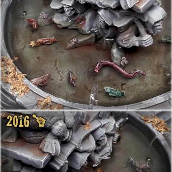 Scar_hand Painting - Mordheim Toad Fountain by Nazroth by Nazroth