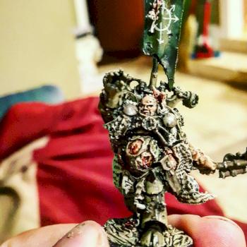 NURGLE CHAOS SPACE MARINE SORCERER 40k by oscarsammuel