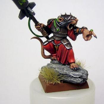 Skaven Warlock Engineer with Doom Rocket (conversion) by pesa