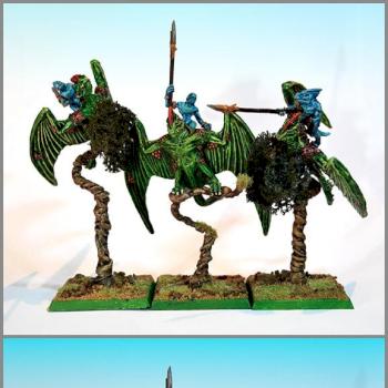 Warhammer Lizardmen Terradons unit by Razz