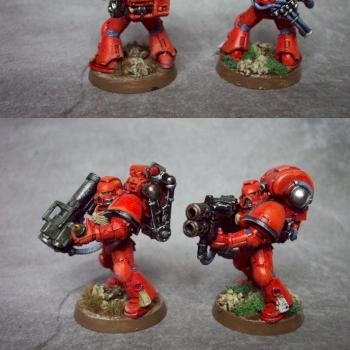 Blood Angels Devastators- Multi-melta & Missile launcher by izzy_40k_painting