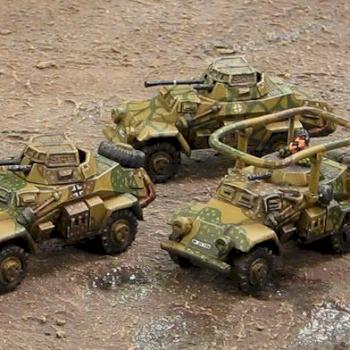 Flames of War German Armoured Car Platoon by ancient god