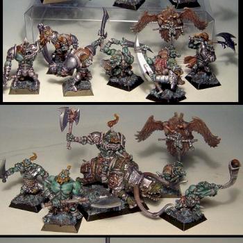 orc army, 11 minis on ebay by armees de gehenne2