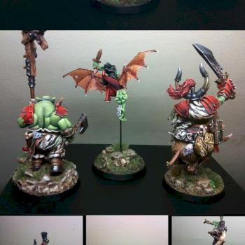 ORC Unit - Silver AOS golden demon 18 by ten ball