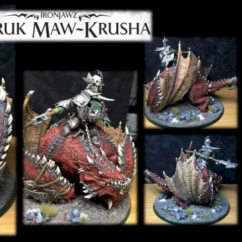 Orruk Mega-Boss on Maw-Krusha (Ironjawz) by Graishak