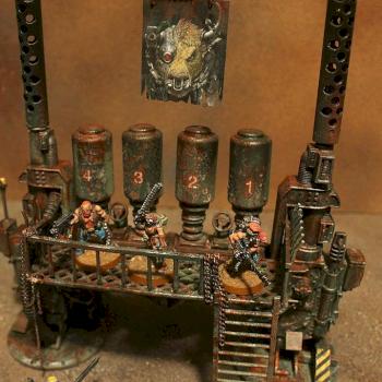 Necromunda Processing plant close up by WorkingStiff