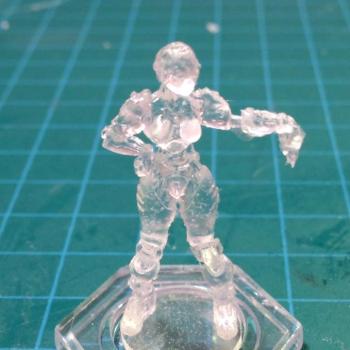 Clear cast Dreadball Refbot by burbidge