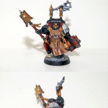 Dark Vengeance SM Dark Angels Interrogator Chaplain Seraphicus 1 by Brush of War Studio