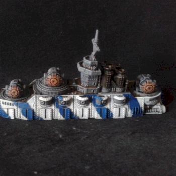 Cherbourg class Battlecruiser (Dystopian wars) by Messerkopf