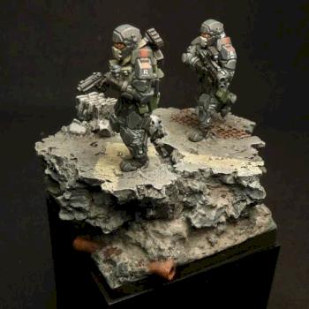 'Afterlife'28mm PCR troopers by dwart