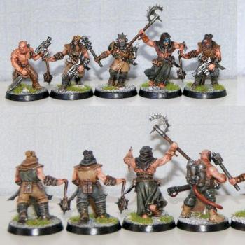 Dark Vengeance CSM Cultists with close combat weapons 3 by Brush of War Studio